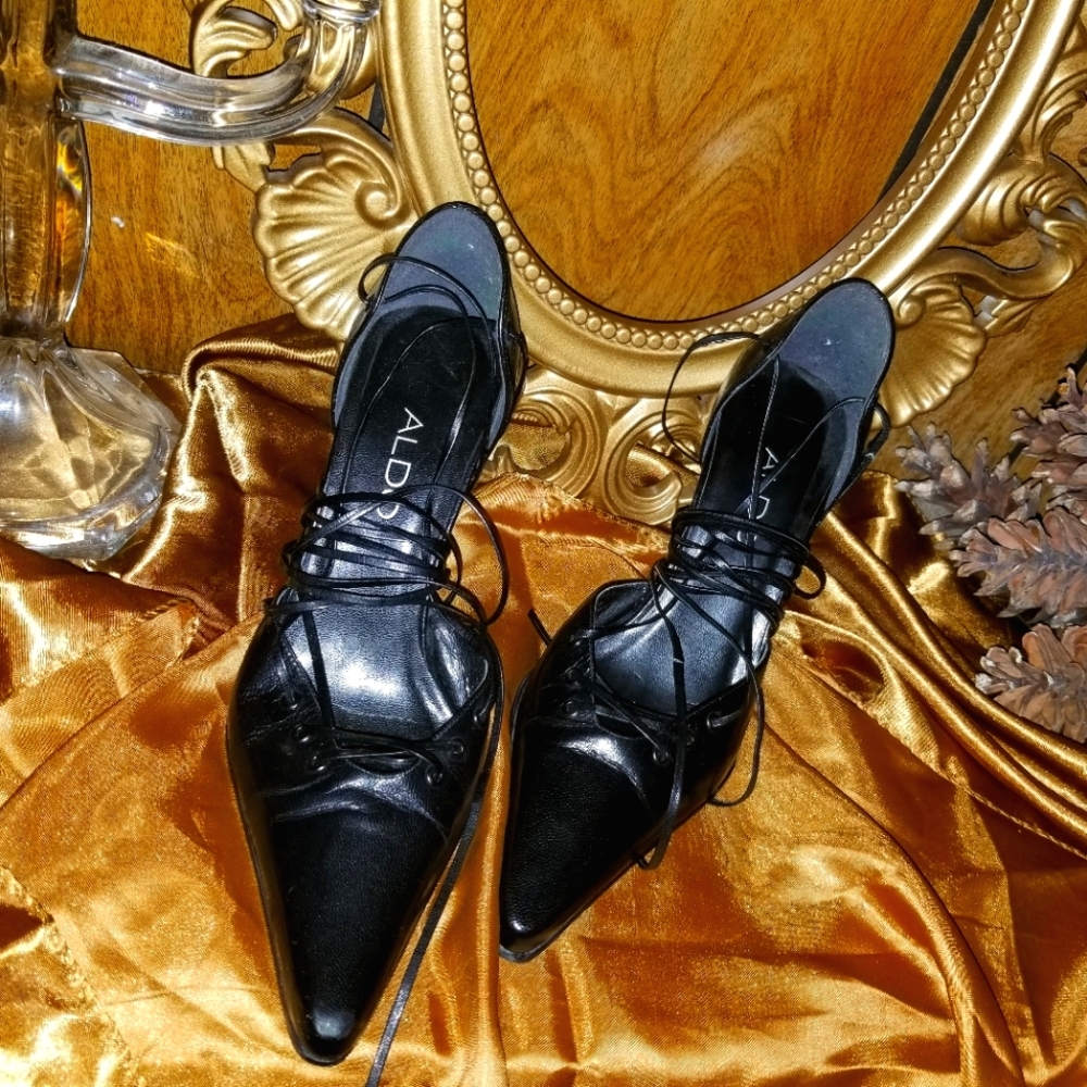 Black Aldo Heels
